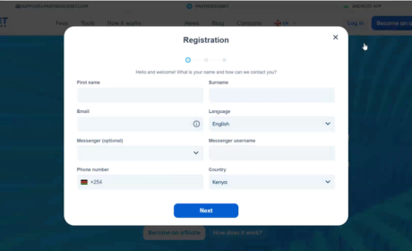 How to Become an Affiliate Partner of 1xBet step 2