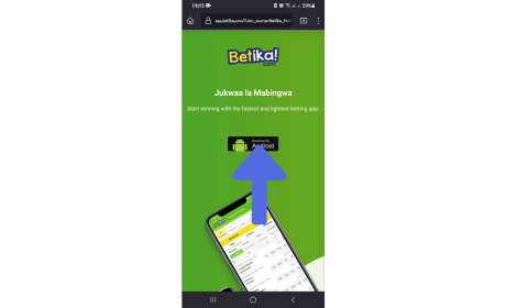 How to Download Betika App for Android step 2