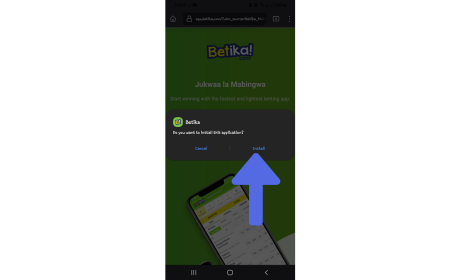 How to Download Betika App for Android step 3