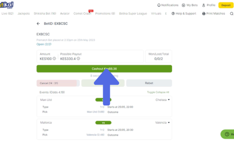 How to Cash Out With Betika step 3