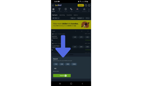 How to Deposit Money to Betika Account via Mobile App step 3