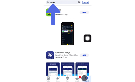 How to Download Betika App for iOS step 1