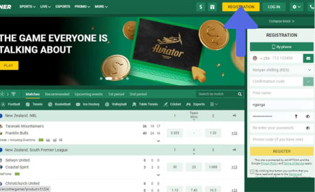 Sign Up for BetWinner Onlinе step 1