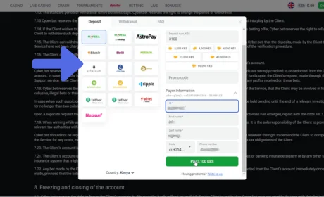 How to Fund Your CyberBet Account Online step 2