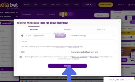 Sign Up for HelalBet Onlinе step 3