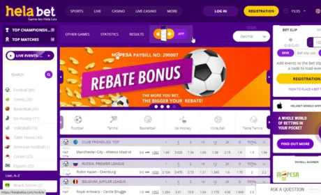 How to Receive HelaBet Registration Bonus step 1