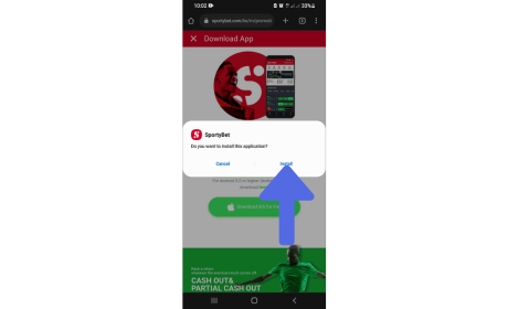 How to Download SportyBet App For Android step 3