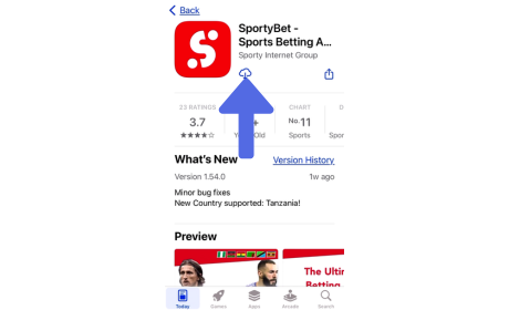 How to Download SportyBet App for iOS step 2