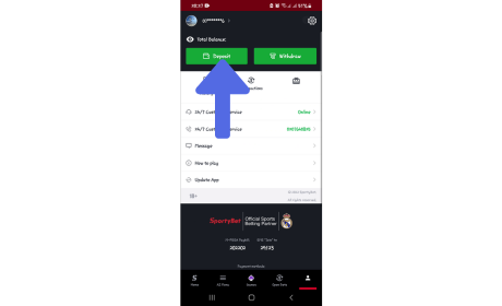 How to Top up Your Account Through the SportyBet App step 2